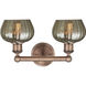 Fenton 2 Light 15.5 inch Antique Copper Bath Vanity Light Wall Light in Mercury