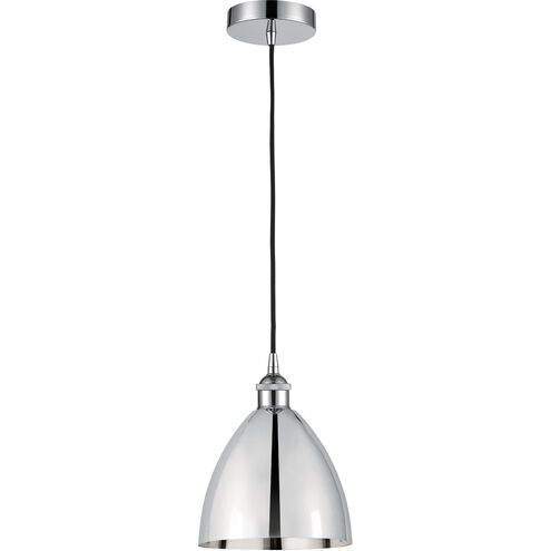 Edison Dome 1 Light 8 inch Polished Chrome Mini Pendant Ceiling Light