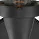 Caden 1 Light 8 inch Matte Black Sconce Wall Light