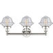 Oxford 3 Light 24.5 inch Polished Nickel Bath Vanity Light Wall Light in Seedy
