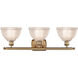 Ballston Arietta LED 26 inch Brushed Brass Bath Vanity Light Wall Light, Ballston