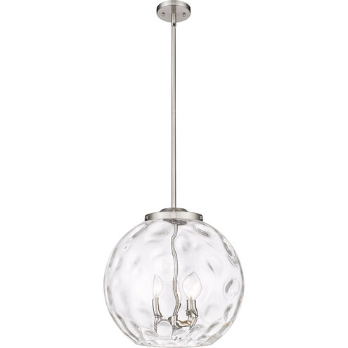 Ballston Athens Water Glass 3 Light 16 inch Brushed Satin Nickel Pendant Ceiling Light