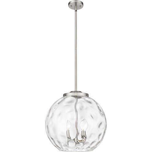 Ballston Athens Water Glass LED 15.75 inch Brushed Satin Nickel Pendant Ceiling Light