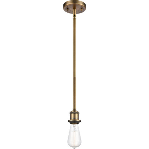 Ballston Bare Bulb LED 5 inch Brushed Brass Pendant Ceiling Light, Ballston