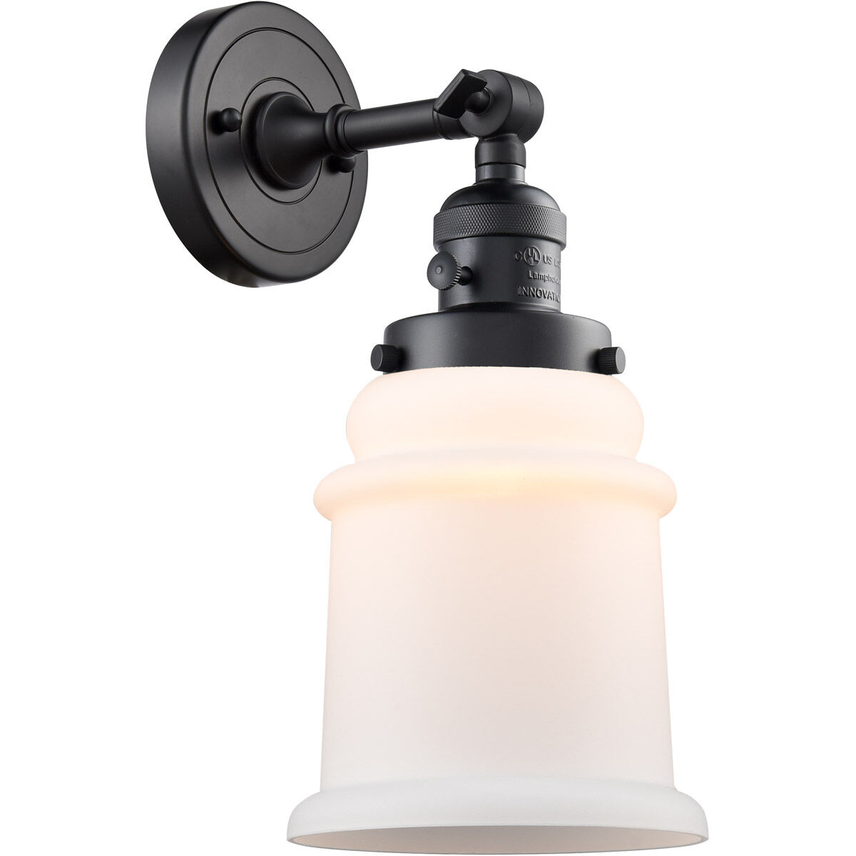 Franklin Restoration Canton LED 7 inch Matte Black Sconce Wall Light, Franklin Restoration