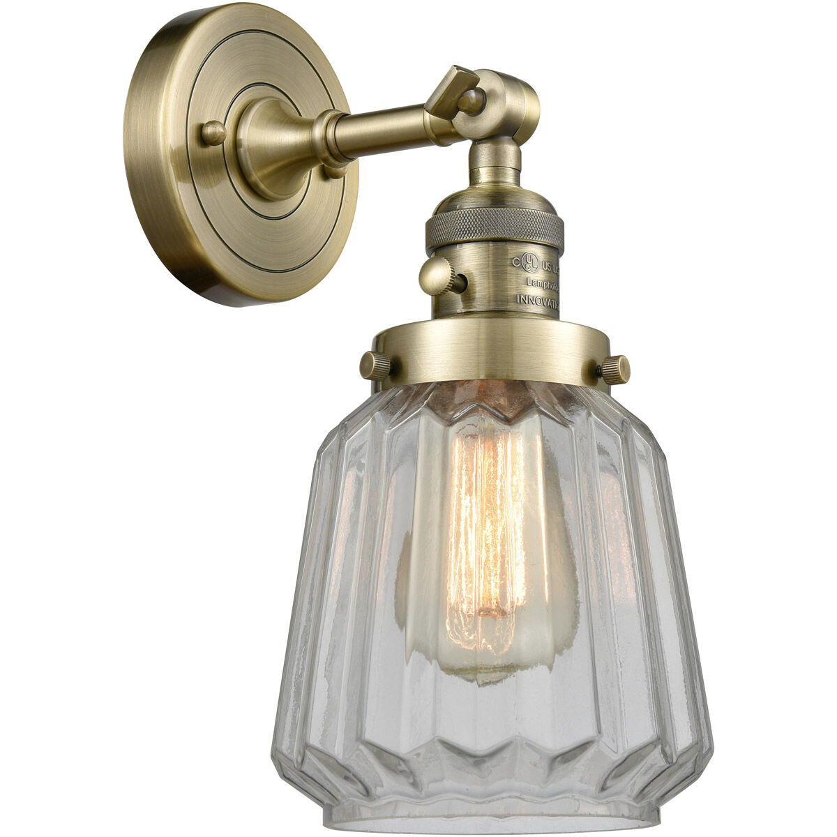 Franklin Restoration Chatham LED 6 inch Antique Brass Sconce Wall Light, Franklin Restoration