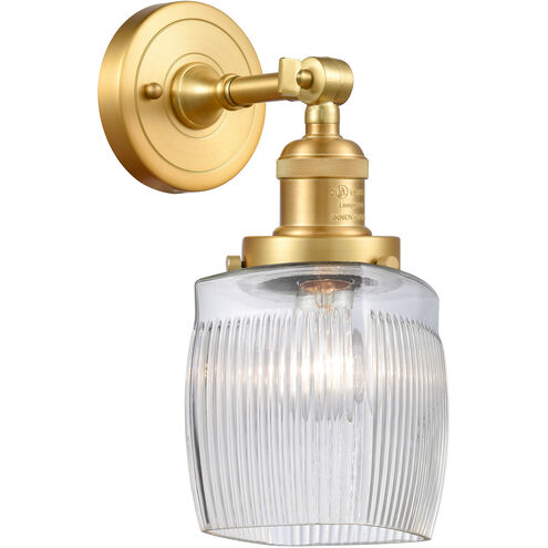 Franklin Restoration Colton LED 6 inch Satin Gold Sconce Wall Light, Franklin Restoration