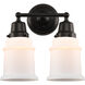 Aditi Canton 2 Light 14 inch Matte Black Bath Vanity Light Wall Light, Aditi
