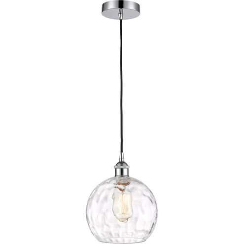 Edison Athens Water Glass LED 8 inch Polished Chrome Mini Pendant Ceiling Light