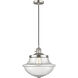 Franklin Restoration Oxford 1 Light 11.75 inch Brushed Satin Nickel Mini Pendant Ceiling Light in Incandescent, Seedy