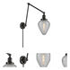 Geneseo 30 inch 3.50 watt Matte Black Swing Arm Wall Light, Franklin Restoration