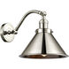 Franklin Restoration Briarcliff 1 Light 8 inch Polished Nickel Sconce Wall Light, Franklin Restoration
