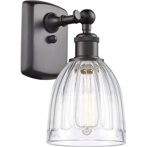 Ballston Brookfield 1 Light 6 inch Oil Rubbed Bronze Sconce Wall Light in Clear Glass, Ballston