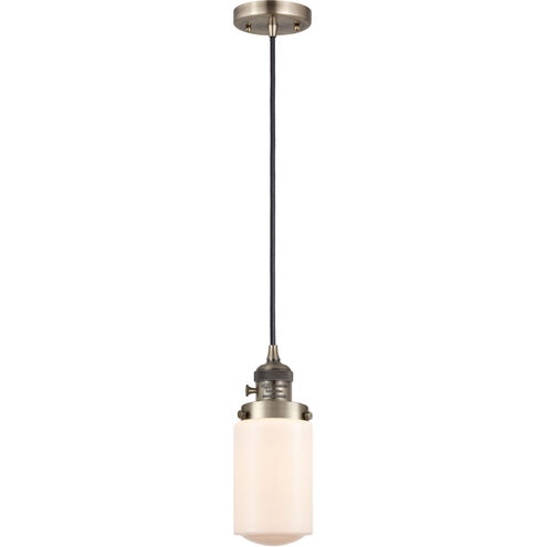 Franklin Restoration Dover 1 Light 5 inch Antique Brass Mini Pendant Ceiling Light