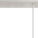 Newton Cone 4 Light 51.75 inch Polished Nickel Linear Pendant Ceiling Light in Seedy Glass