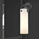 Downtown Urban Pilaster Armed Sconce Wall Light in Matte Black, Matte White