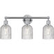 Bridal Veil 3 Light 23 inch Polished Chrome Bath Vanity Light Wall Light in Clear