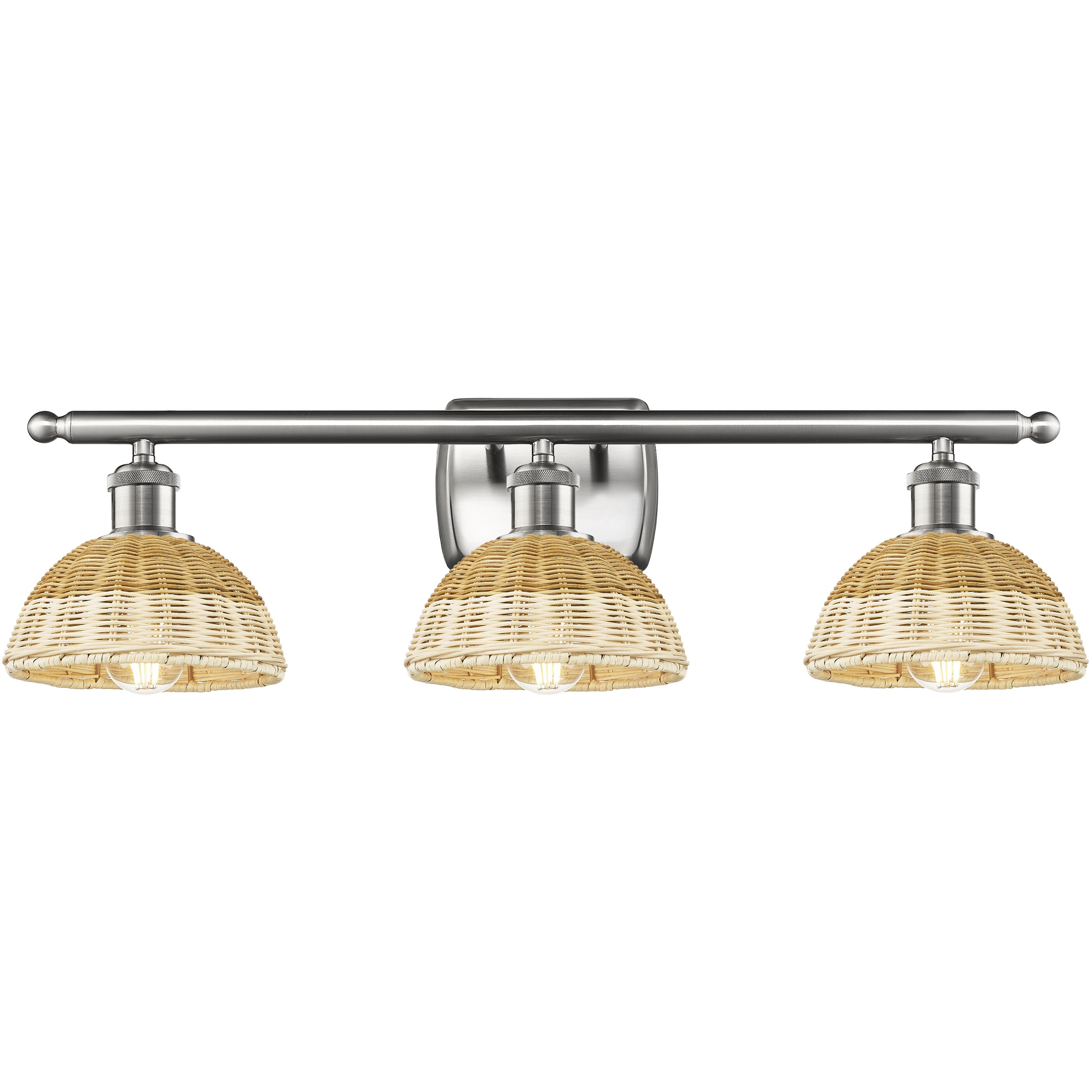 Ballston Bristol Natural II 3 Light 27.50 inch Bathroom Vanity Light