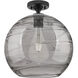 Crown Point 1 Light 12 inch Matte Black Flush Mount Ceiling Light