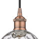 Edison Athens Water Glass 1 Light 6 inch Antique Copper Mini Pendant Ceiling Light
