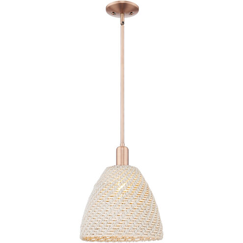 Natural Ballston Dome 1 Light 11.75 inch Antique Copper Mini Pendant Ceiling Light