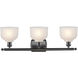 Ballston Dayton LED 26 inch Oil Rubbed Bronze Bath Vanity Light Wall Light in White Glass, Ballston