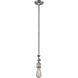 Franklin Restoration Bridgeton 1 Light 12 inch Brushed Satin Nickel Mini Pendant Ceiling Light in Incandescent, Seedy
