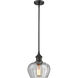 Ballston Fenton 1 Light 7 inch Oil Rubbed Bronze Pendant Ceiling Light in Clear Glass, Ballston