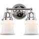 Aditi Small Canton LED 13 inch Polished Chrome Bath Vanity Light Wall Light, Aditi
