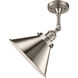 Franklin Restoration Briarcliff 1 Light 10 inch Brushed Satin Nickel Sconce Wall Light, Franklin Restoration