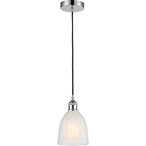 Edison Brookfield LED 6 inch Polished Chrome Mini Pendant Ceiling Light