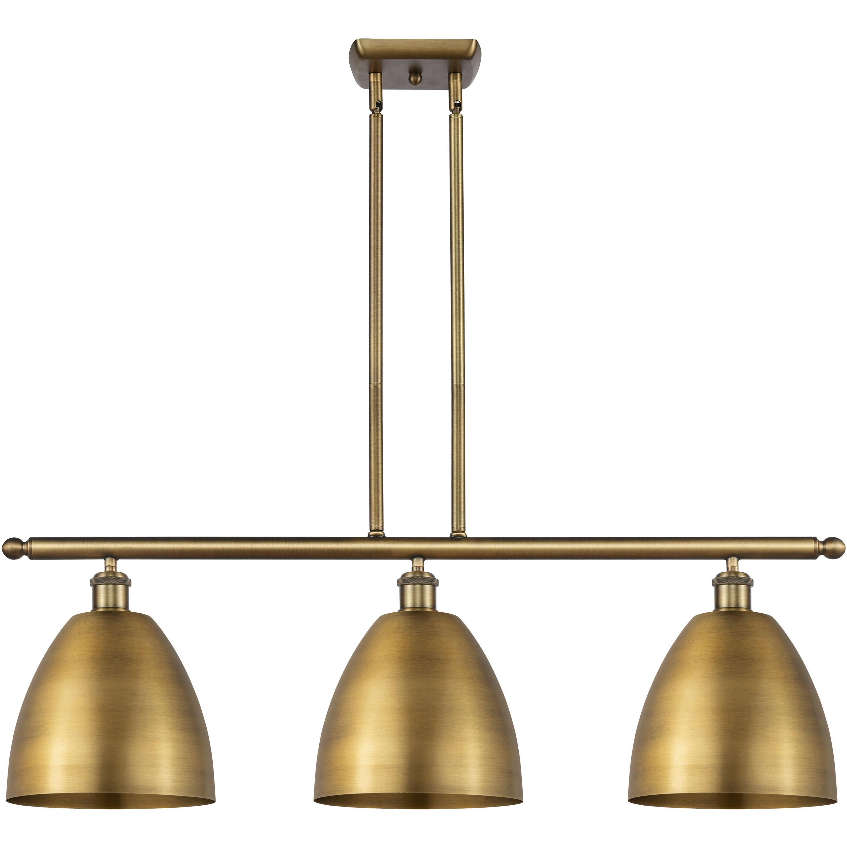 Ballston Dome LED 36 inch Brushed Brass Island Light Ceiling Light
