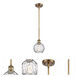 Ballston Athens Water Glass LED 6 inch Brushed Brass Mini Pendant Ceiling Light