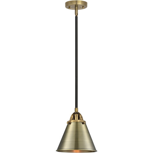 Nouveau 2 Appalachian LED 8 inch Black Antique Brass Mini Pendant Ceiling Light