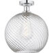 Edison Athens Twisted Swirl 1 Light 12.00 inch Semi-Flush Mount