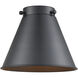 Nouveau 2 Appalachian 1 Light 8 inch Black Antique Brass Mini Pendant Ceiling Light in Incandescent, Matte Black