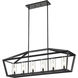 Colchester 6 Light 39 inch Weathered Zinc Linear Pendant Ceiling Light