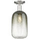 Downtown Urban Brookhaven Cloche 1 Light 7.00 inch Semi-Flush Mount