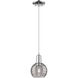 Athens Deco Swirl 1 Light 5.88 inch Polished Chrome Mini Pendant Ceiling Light
