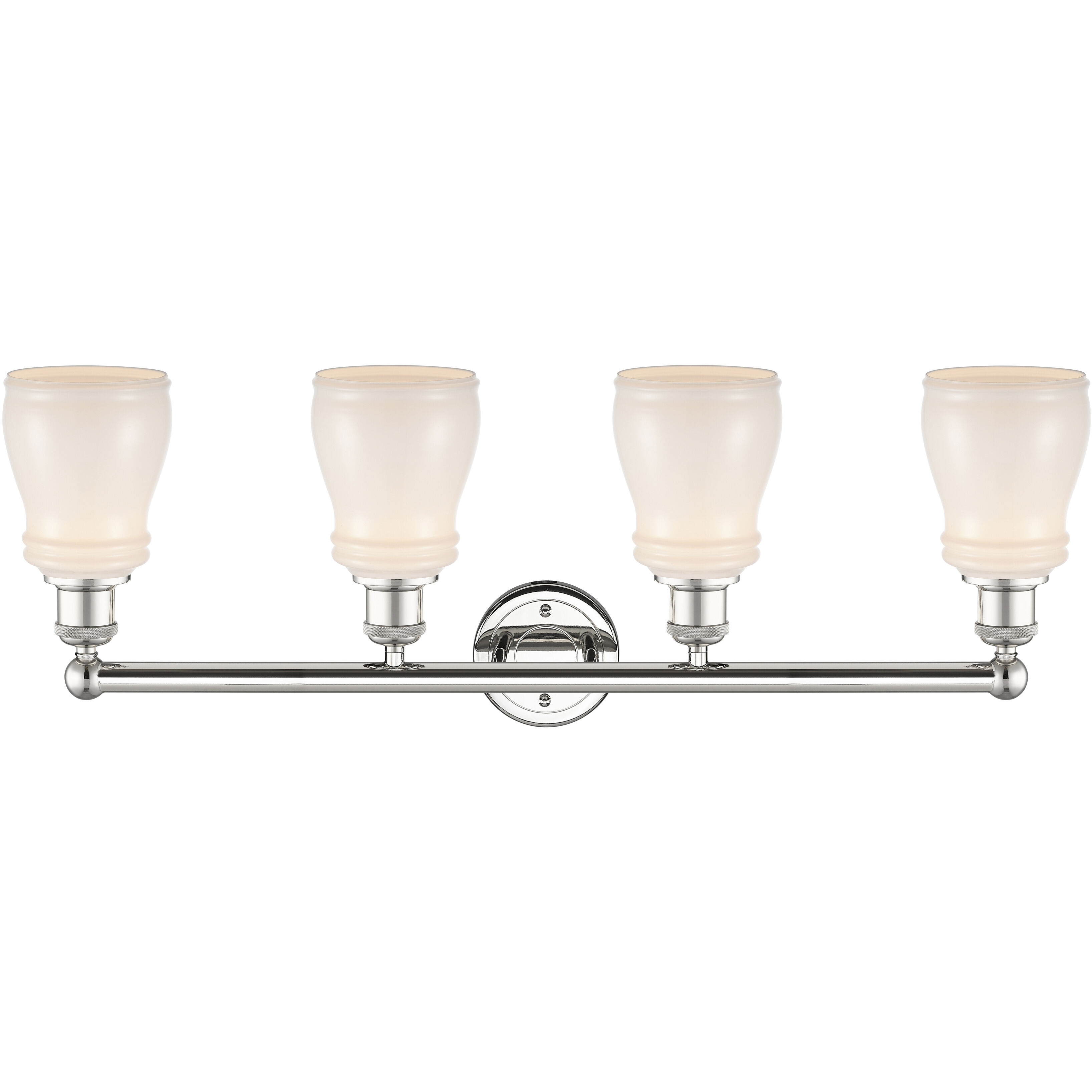 Ellery 4 Light 31.75 inch Polished Nickel Bath Vanity Light Wall Light in White