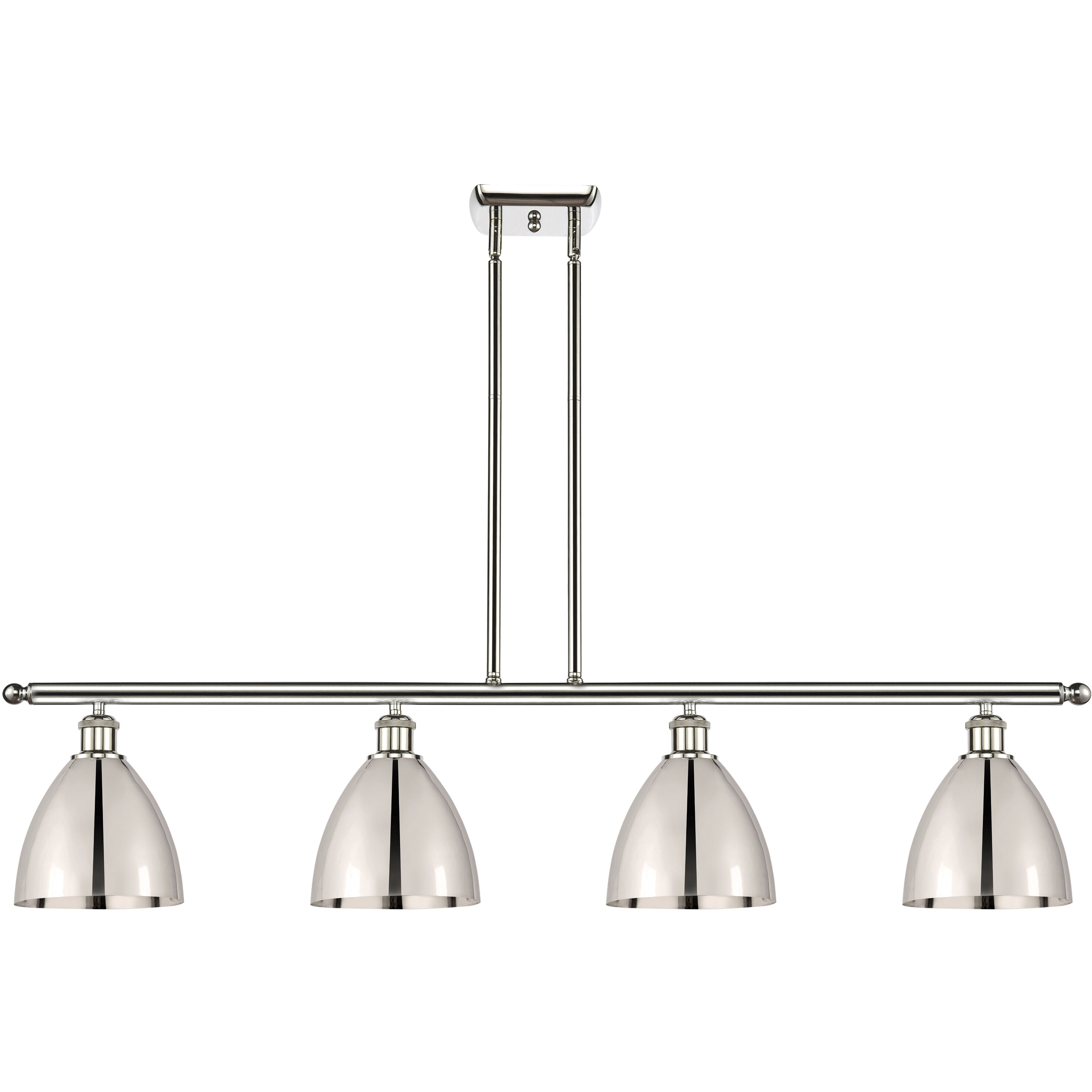 Ballston Dome 4 Light 48 inch Polished Nickel Island Light Ceiling Light