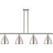 Ballston Dome 4 Light 48 inch Polished Nickel Island Light Ceiling Light