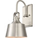 Auralume Provin LED 7 inch Brushed Satin Nickel Sconce Wall Light