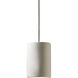 Radiance Collection 1 Light 7 inch Harvest Yellow Slate with Polished Chrome Pendant Ceiling Light