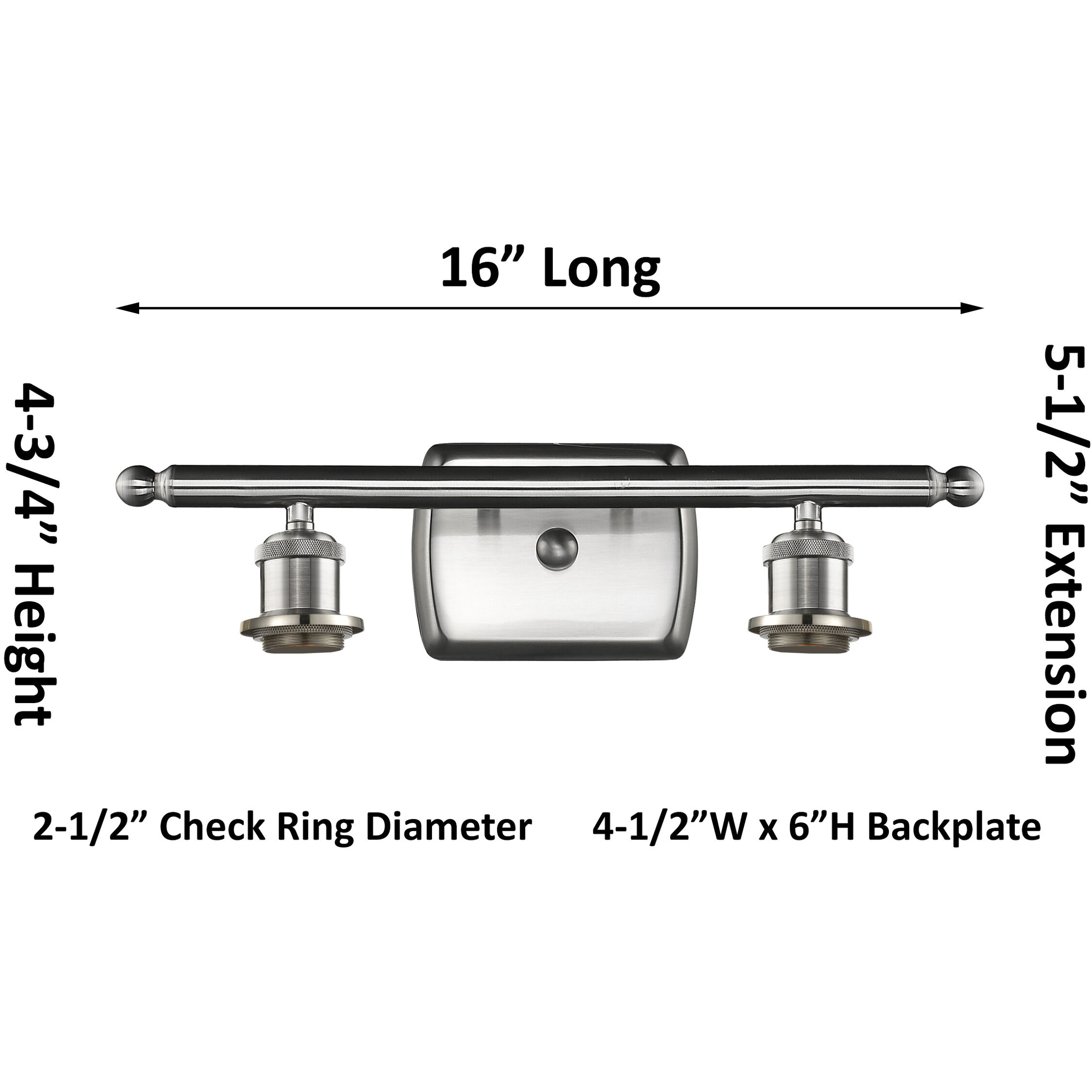 Ballston Bristol Natural 2 Light 17.5 inch Antique Copper Bath Vanity Light Wall Light