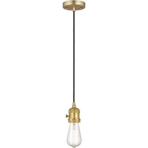 Franklin Restoration Fulton LED 7 inch Satin Gold Mini Pendant Ceiling Light in Plated Smoke