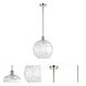 Ballston Athens Water Glass LED 12 inch Polished Nickel Mini Pendant Ceiling Light