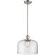 Franklin Restoration Bell 1 Light 12 inch Antique Copper Mini Pendant Ceiling Light in Incandescent, Clear