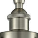 Dover 1 Light 6.5 inch Brushed Satin Nickel Semi-Flush Mount Ceiling Light