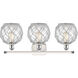 Ballston Farmhouse Rope LED 26 inch White and Polished Chrome Bath Vanity Light Wall Light in Clear Glass with White Rope, Ballston